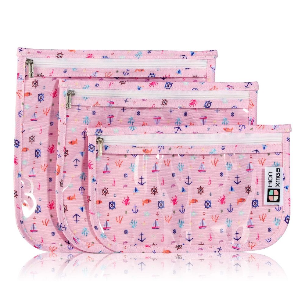 Tsa Approved Toiletry Bag, Set Of 3 Clear Travel Toiletry Bag Quart Size😄